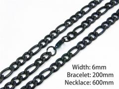 HY Wholesale Black Necklaces Bracelets Sets-HY61S0506OR