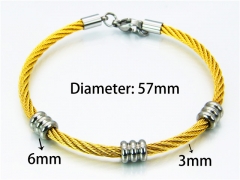 Wholesale Bangle (Steel Wire)-HY38B0432HMX (No in stock)