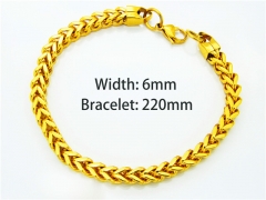 HY Jewelry Wholesale Bracelets (18K-Gold Color)-HY40B0011H00