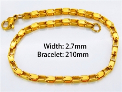 HY Jewelry Wholesale Bracelets (18K-Gold Color)-HY40B0047J0