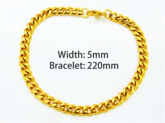 HY Jewelry Wholesale Bracelets (18K-Gold Color)-HY40B0016J5