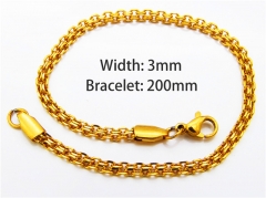 HY Jewelry Wholesale Bracelets (18K-Gold Color)-HY40B0002J5