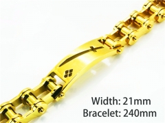 Wholesale Bracelets (18K-Gold Color)-HY08B0203JRR