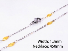 Wholesale Jewelry Necklaces (18K-Gold Color)-HY40N0076