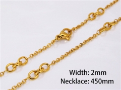 Wholesale Jewelry Necklaces (18K-Gold Color)-HY40N0081