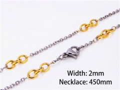 Wholesale Jewelry Necklaces (18K-Gold Color)-HY40N0080