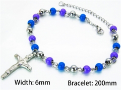HY Wholesale Rosary Bracelets Stainless Steel 316L-HY76B0505MD