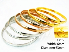 HY Jewelry Wholesale Stainless Steel 316L Bangle (Merger)-HY58B0197HJS