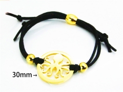HY Wholesale Stainless Steel 316L Bracelets (18K-Gold Color)-HY81B0645PE