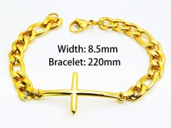 HY Wholesale Stainless Steel 316L Bracelets (18K-Gold Color)-HY55B0676OQ