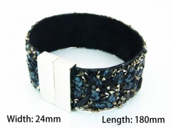 Wholesale Bracelets (Leather) (Natural Crystal)-HY81B0449HLQ