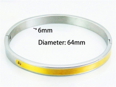 HY Wholesale Stainless Steel 316L Bangle (Natural Crystal)-HY42B0045HJL
