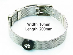 Stainless Steel 316L Bangle (Strap Style)-HY81B0125HLX