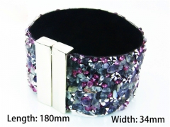 Wholesale Bracelets (Leather) (Natural Crystal)-HY81B0441HMT