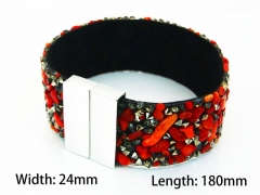 Wholesale Bracelets (Leather) (Natural Crystal)-HY81B0459HLZ