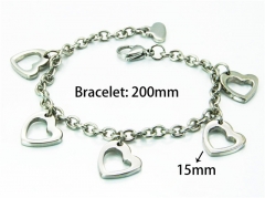 HY Wholesale Stainless Steel 316L Bracelets (Steel Color)-HY81B0186OG