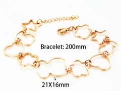 HY Wholesale Stainless Steel 316L Bracelets (14K-Rose Gold Color)HY90B0140HPY