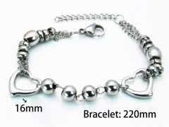 Stainless Steel 316L Bracelets (Steel Color)-HY55B0158MV