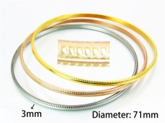 HY Jewelry Wholesale Stainless Steel 316L Bangle (Merger)-HY58B0143NE
