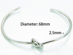 HY Jewelry Wholesale Stainless Steel 316L Bangle (PDA Style)-HY58B0174NA