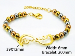 HY Wholesale Rosary Bracelets Stainless Steel 316L-HY76B0299NU