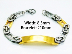 Stainless Steel 316L Bracelets (18K-Gold Color)-HY55B0670NQ