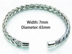 HY Jewelry Wholesale Stainless Steel 316L Bangle (Steel Wire)-HY58B0168OE