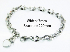 Stainless Steel 316L Bracelets (Steel Color)-HY81B0652MS