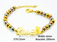 HY Wholesale Rosary Bracelets Stainless Steel 316L-HY76B0326NW