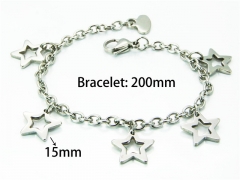 HY Wholesale Stainless Steel 316L Bracelets (Steel Color)-HY81B0184OZ