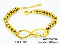 HY Wholesale Rosary Bracelets Stainless Steel 316L-HY76B0325NQ