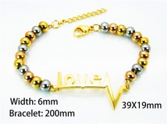 HY Wholesale Rosary Bracelets Stainless Steel 316L-HY76B0322NG