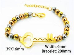 HY Wholesale Rosary Bracelets Stainless Steel 316L-HY76B0296NR