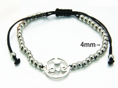 HY Wholesale Rosary Bracelets Stainless Steel 316L-HY76B0827LC