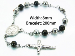 HY Wholesale Rosary Bracelets Stainless Steel 316L-HY76B0526MS