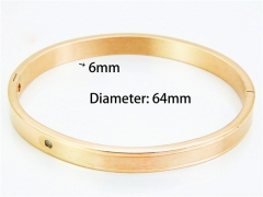 HY Wholesale Stainless Steel 316L Bangle (Natural Crystal)-HY42B0047HTA