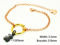 HY Wholesale Stainless Steel 316L Bracelets (14K-Rose Gold Color)HY90B0150HKU