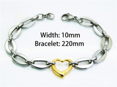 Stainless Steel 316L Bracelets (18K-Gold Color)-HY55B0675MQ