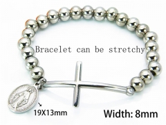 HY Wholesale Rosary Bracelets Stainless Steel 316L-HY76B0254MJ