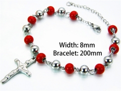 HY Wholesale Rosary Bracelets Stainless Steel 316L-HY76B0516MX