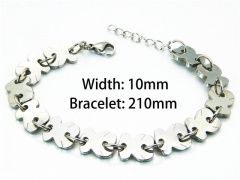 HY Wholesale Stainless Steel 316L Bracelets (Steel Color)-HY90B0008HOC