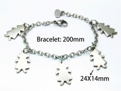 HY Wholesale Stainless Steel 316L Bracelets (Steel Color)-HY81B0180OS