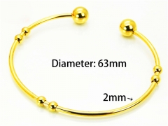 HY Jewelry Wholesale Stainless Steel 316L Bangle (PDA Style)-HY58B0210KD