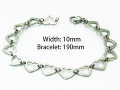 Stainless Steel 316L Bracelets (Steel Color)-HY81B0187OD