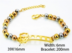 HY Wholesale Rosary Bracelets Stainless Steel 316L-HY76B0294NQ