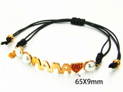 HY Wholesale Stainless Steel 316L Bracelets (14K-Rose Gold Color)HY90B0191HOD