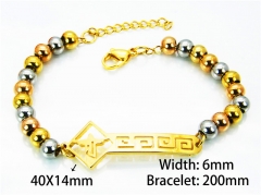 HY Wholesale Rosary Bracelets Stainless Steel 316L-HY76B0316NF