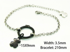 HY Wholesale Stainless Steel 316L Bracelets (Steel Color)-HY90B0148HIS