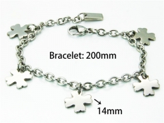 HY Wholesale Stainless Steel 316L Bracelets (Steel Color)-HY81B0185OS