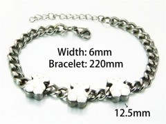 HY Wholesale Stainless Steel 316L Bracelets (Steel Color)-HY90B0101HLY
